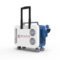 Nouvelle machine de nettoyage laser à fibre pulsée 300W, portable avec batterie, pour le décapage de peinture, la soudure, le bois, le métal, l'acier inoxydable et la pierre