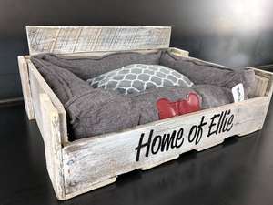 Rustieke Massief Houten Huisdier <span class=keywords><strong>Bed</strong></span> Hond <span class=keywords><strong>Bed</strong></span> Voor Slapen Hond <span class=keywords><strong>Bed</strong></span> Houten Frame Natuur - Product Image 5