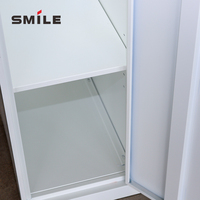Armoire de rangement métallique portable et assemblable à 3 portes, casier détachable avec serrure à clé pour bureau, école, salle de sport ou appartement