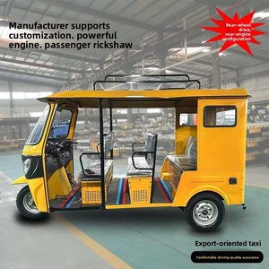Tricycle à <span class=keywords><strong>essence</strong></span> inspiré de Bajaj, <span class=keywords><strong>neuf</strong></span> places, parfait pour le service de navette touristique avec trois rangées de sièges - Product Image 1