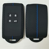 Grand porte-clés de voiture en silicone à quatre boutons pliable et universel pour l'usine de livraison directe en stock en gros à motifs