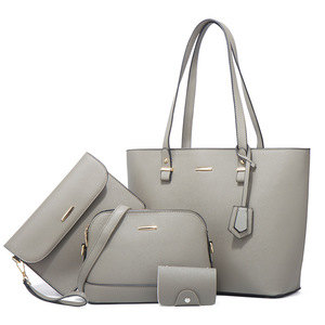 Conjunto de Bolsas Femininas de Couro PU de Alta Qualidade <span class=keywords><strong>4</strong></span> em 1 Bolsas da Moda Transversais e Bolsas de Mão para Senhoras - Product Image 3