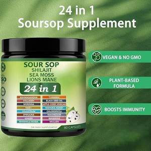 BIOCCHN Extracto Natural de Hojas de Guanábana, Suplementos Digestivos y Respiratorios, Cápsulas Orgánicas de Fruta de Guanábana - Product Image 4