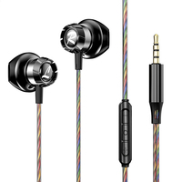 Auriculares con Cable 2026, Conector de 3.5mm Tipo-C, Ergonómicos, Intraaurales, con Micrófono para Teléfono/Laptop/PC