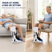 Appareil d'exercice électrique pour la cheville avec télécommande, réglage de la dorsiflexion et de la plantarflexion de 0 à 45 degrés °   pour la rééducation à domicile