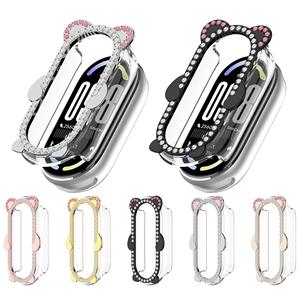 Étui de montre en diamant, étui de montre en PC pour <span class=keywords><strong>Xiaomi</strong></span> Mi Band10/10 NFC/9/9 NFC/8/ 8 NFC, protection d'écran - Product Image 1