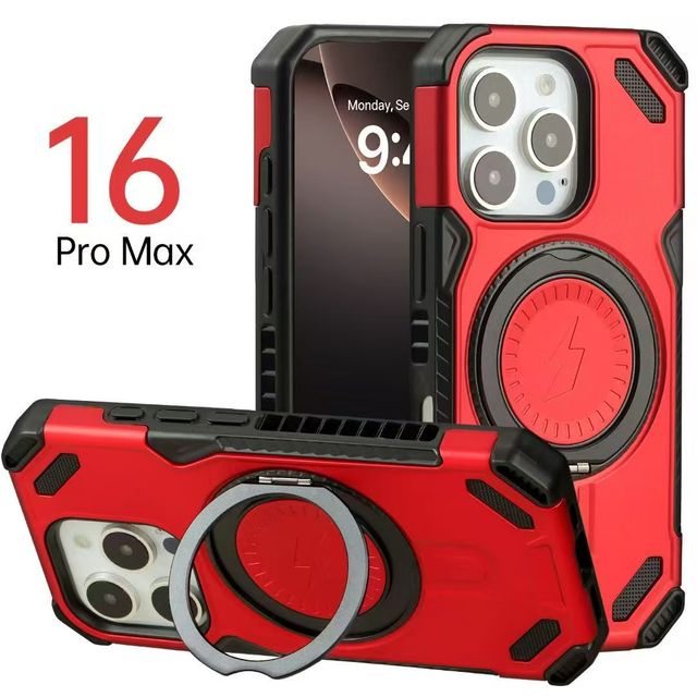Accessories Mobile 360-Degree Rotating Stand Cool Design Shockproof for Iphones 14 Pro Max Phone Original Cover Per Telefono