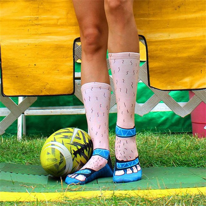 Design Your Own Pattern 3d Thermal Transfer Knee High Socks Custom Print Designer Soccer Sock