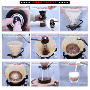 Custom LOGO Barista Tools Pour Over <b>Maker</b> Grinder Pot Coffee Set High Premium Gift Box Arabic Coffee Cups Coffee Travel Bag Set - Product Image 3