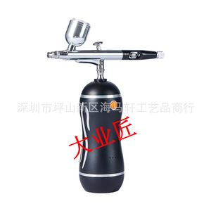 Electric Airbrush Set With <b>Pump</b> Dual Action Adjustable Speed For Artwork Model Painting Portable Rechargeable <b>Battery</b> Operated - Product Image 3