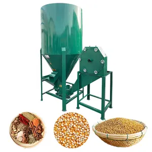 250 kg 500 kg 1000 kg small farm animal pig feed grinder and mixer making machine poultry feed processing machines