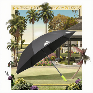 Fashion-Style Car Brand Golf Umbrella with Company Logo Printing Semi-Automatic Straight Umbrella for Business Gifts Promotion