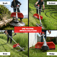 Débroussailleuse à essence multifonction VORAN 3 en 1, coupe-herbe, désherbeur pour verger et jardin