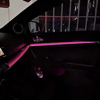 Kit de Iluminación Ambiental Dinámica para Automóvil, Lámpara LED de Ambiente Interior con 64 Colores de Cielo Estrellado para Mitsubishi Lancer EX 2009-2016