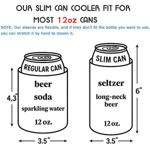 Porta Latas Delgadas al por Mayor, Funda Refrigerante para Latas, Fundas para Botellas de Vino para Fiestas Navideñas, Fundas de <span class=keywords><strong>Neopreno</strong></span> Personalizadas, Porta Cervezas de 12 oz - Product Image 5