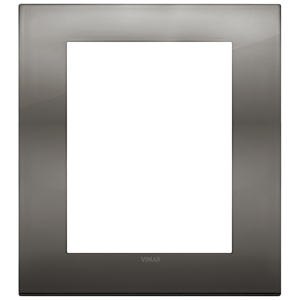 Vimar Wall <b>Switch</b> Plate Black Chrome 18.5 Cm Length 2.2 Cm Height - Product Image 1