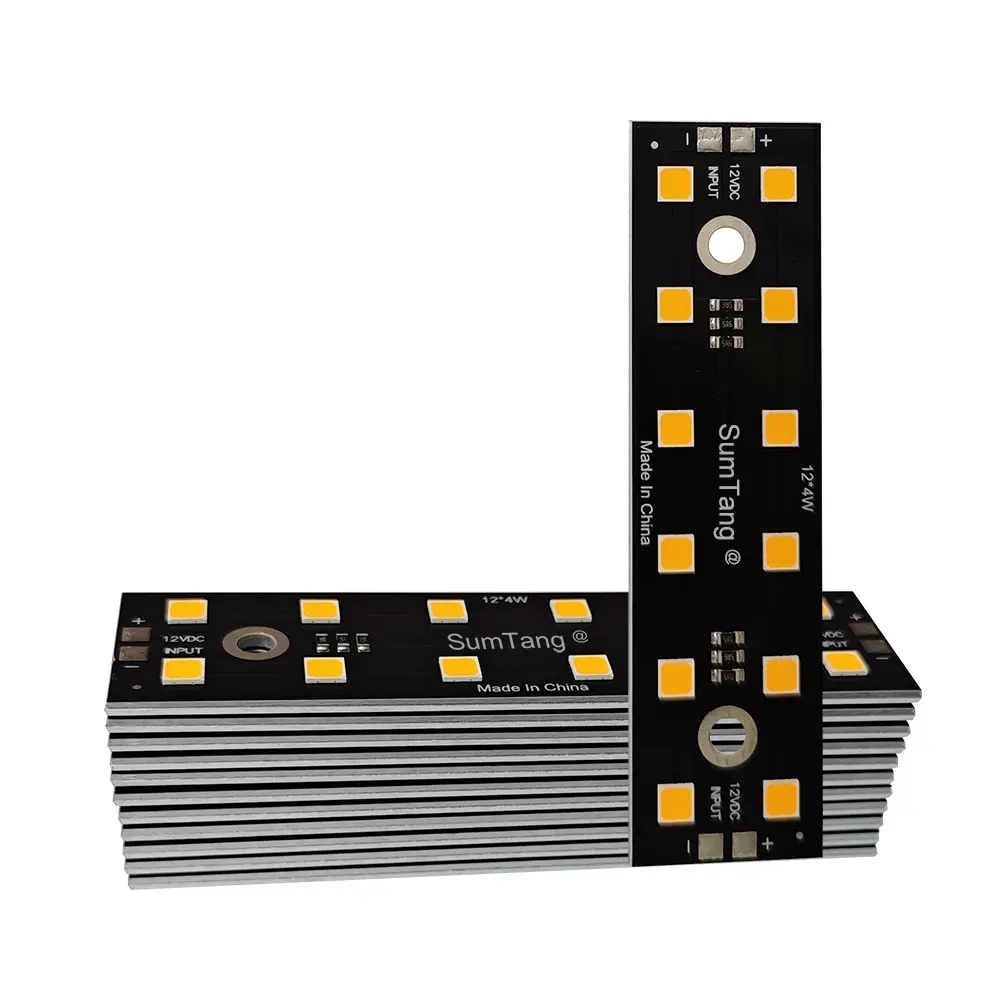 12w 48w 12v dc 5050 smd led โมดูลไฟที่กําหนดเอง pob bridgelux 12 leds ชิปโคมไฟสําหรับรถยนต์