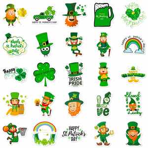 Autocollants imperméables trèfle à quatre feuilles 18g pour la Saint-Patrick, décorations de fête irlandaise pour enfants et adultes - Product Image 3