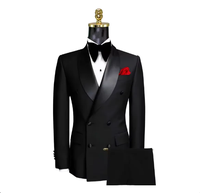 Nouveau costume en satin vert à col fruité, double boutonnage, haute couture, printemps-automne, pour hommes