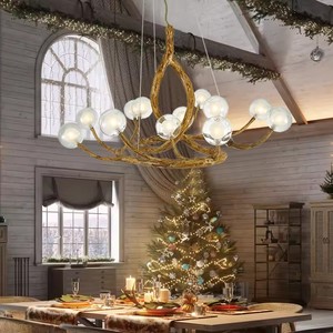 TYSON Vintage Retro Home Decor LED Suspension Arbre Branche Verre Bulle <span class=keywords><strong>Lustre</strong></span> Bar <span class=keywords><strong>Lustre</strong></span> - Product Image 6
