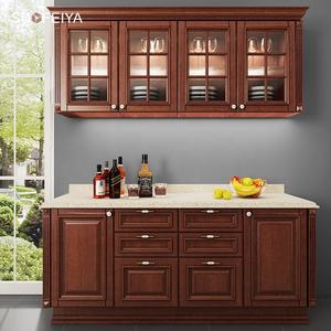 Precio al por Mayor, Listo para Armar, Gabinetes <span class=keywords><strong>de</strong></span> Cocina Blancos Estilo Shaker, Diseño <span class=keywords><strong>de</strong></span> Madera Maciza con Chapa <span class=keywords><strong>de</strong></span> Madera - Product Image 4