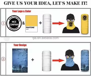 Venta al por mayor de pañuelo de tubo con logotipo personalizado, pañuelo multifuncional para hombres, deportes, ciclismo, sin costuras, poliéster, polaina para el cuello - Product Image 3