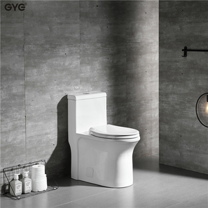 Gye <span class=keywords><strong>cupc</strong></span> sang trọng Siphon nhà vệ sinh S Trap gốm sứ trắng <span class=keywords><strong>WC</strong></span> một mảnh thiết bị vệ sinh nhà vệ sinh bát cho khách sạn phòng tắm - Product Image 1