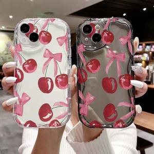 Custodia per telefono cellulare in TPU con stampa a forma di gelato con stampa ciliegia <span class=keywords><strong>rossa</strong></span> con bordo in Silicone per <span class=keywords><strong>Iphone</strong></span> X Xr Xs Max <span class=keywords><strong>11</strong></span> 12 13 14 15 16 17 - Product Image 3
