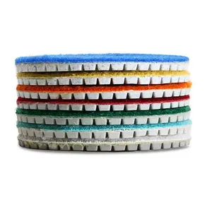 Best Seller Arc-shaped Square Wet Polishing Pad Less Dust for Concrete Stone Wet&Dry Marble Polishing Disc