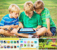 Tablette PC Core OctaTablet 7 pouces pour enfants, étui en silicone antichoc, WiFi, éducatif, apprentissage, jeux, anti-chute, tablette pour enfants