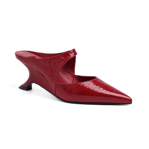 Escarpins à talon compensé en cuir verni à <span class=keywords><strong>bout</strong></span> <span class=keywords><strong>pointu</strong></span>, modèle 2026, pour femme, idéaux pour les soirées et le bureau au printemps - Product Image 4