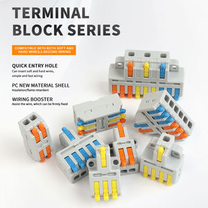डिय गो मिनी त्वरित लीवर वायर कंडक्टर कनेक्टर सार्वभौमिक कॉम्पैक्ट 2/3 पिन स्प्लिसिंग पुश-इन टर्मिनल ब्लॉक 1 - Product Image 3