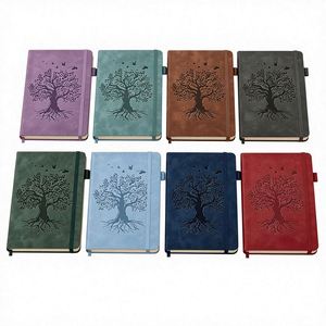 Carnet A5/A6 en PU, couverture rigide, avec élastique, haute qualité, pour notes scolaires, administratives, journal intime, personnalisable avec logo d'entreprise, cadeau d'affaires - Product Image 1
