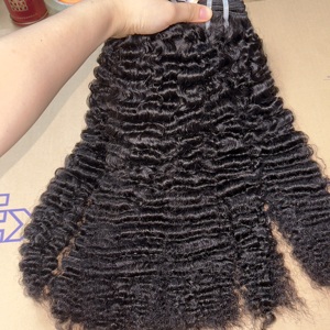 Lots de Cheveux Naturels Bruts Alignés dans le Sens des Cuticules, Ondulés Naturels Cambodgiens, Bouclés Birmans, Tissages de Cheveux Humains en Gros - Product Image 3