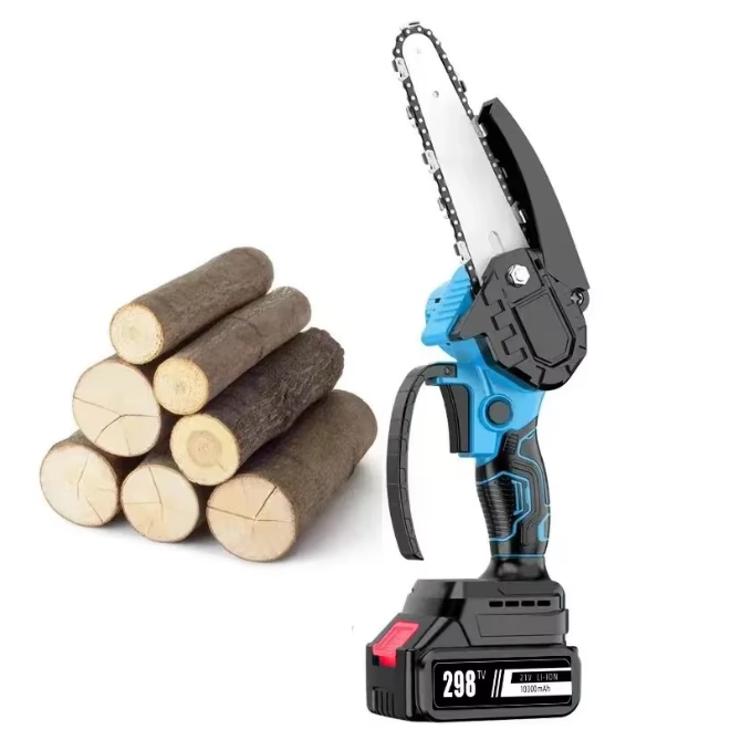 Sierra eléctrica azul