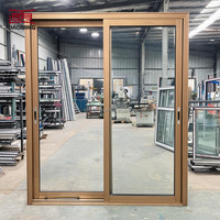 Porte coulissante en aluminium moderne, robuste, pour extérieur, intérieur, balcon, patio, avec système de double vitrage trempé