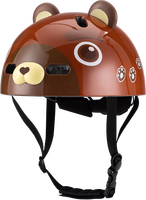 Casque de vélo pour tout-petits en forme d'ours 3D mignon, certifié CPSC EN1078, réglable, pour skateboard, trottinette, enfants, garçons, filles