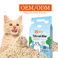 Litière pour chat en tofu naturelle 6L, biodégradable, agglomérante rapide, sans poussière, écologique, parfum pêche, contrôle de la fragrance 8H