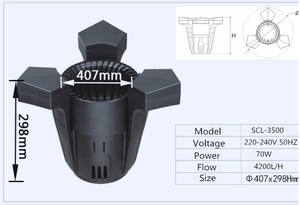 Duurzaam Plastic <span class=keywords><strong>Aquarium</strong></span> & Vijver Reiniger Vis Pomp Koi Filter Met Blad Verzamelaars - Product Image 5