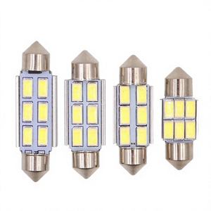 ไฟ LED สำหรับรถยนต์จากโรงงาน รุ่น T10 สีขาวนวล ซิลิโคนขนาดเล็ก ไฟส่องป้ายทะเบียน ไฟกระพริบ สำหรับมอเตอร์ไซค์ 12V 2W - Product Image 4