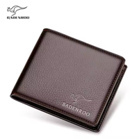 Portefeuille Homme Haut de Gamme en Cuir Véritable Très Vendu, Modèle Court à Fermeture Éclair, Multi-Fentes pour Cartes de Crédit, pour Dropshipping