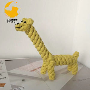 Jirafa trenzada perro masticar juguete XL sólido <span class=keywords><strong>Rectangular</strong></span> piel sintética cama de lujo para mascotas cubierta lavable extraíble todas las estaciones Limpieza de dientes - Product Image 2