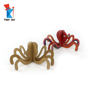 Popolare Puzzle 3D in Cartone Fai-da-Te, Modelli di Animali Marini, Gioco di Assemblaggio e Graffiti per Bambini - Product Image 4