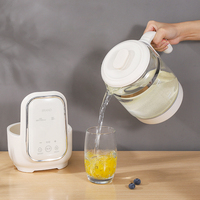Chauffe-biberon numérique LELESS 1,5 L 800 W 220 V avec arrêt automatique, bouteille d'eau électrique pour l'alimentation des bébés, usage domestique et hôtelier