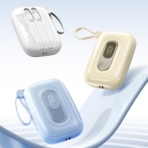 Banco de Energía de Carga Rápida PD22.5W en Oferta, 10000mAh 20000mAh, Mini Banco de Energía Personalizable con Pantalla LED, Accesorio para Teléfono Móvil - Product Image 1