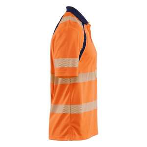 BLAKLADER - 359510135389XS Polo Hi-Vis con protección UV Naranja/Azul marino-EAN 7330509926826 ROPA DE TRABAJO DE LA HI-VIS - Product Image 4