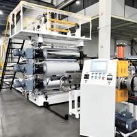 Machine d'extrusion monovis PE/PP pour la production de profilés géocellulaires et de feuilles de paille, co-extrusion multicouche, économe en énergie, faible bruit