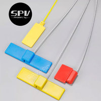 Sceau électronique anti-effraction en fil d'acier avec puce RFID UHF UCODE pour la gestion de la sécurité du transport de conteneurs dans les mines de charbon