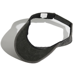Visière de <span class=keywords><strong>soleil</strong></span> brodée en 3D avec logo <span class=keywords><strong>personnalisé</strong></span>, 100% coton, lavage vintage, visière vide, boucle métallique réglable, visière de sport pour hommes et femmes - Product Image 3