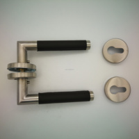 Serrure de porte de confidentialité en bronze café, entièrement en cuivre, sans clé, poignée de salle de bain, serrure de passage à cellule unique pour hôtels, garantie de 3 ans